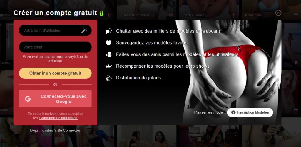 compte stripchat
